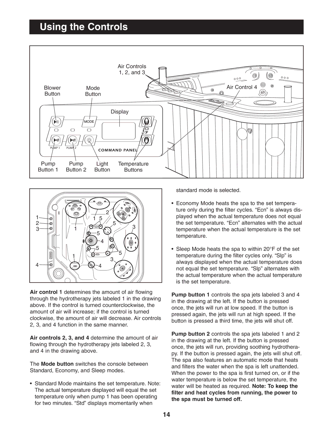 Image IMSB53950 user manual Using the Controls 