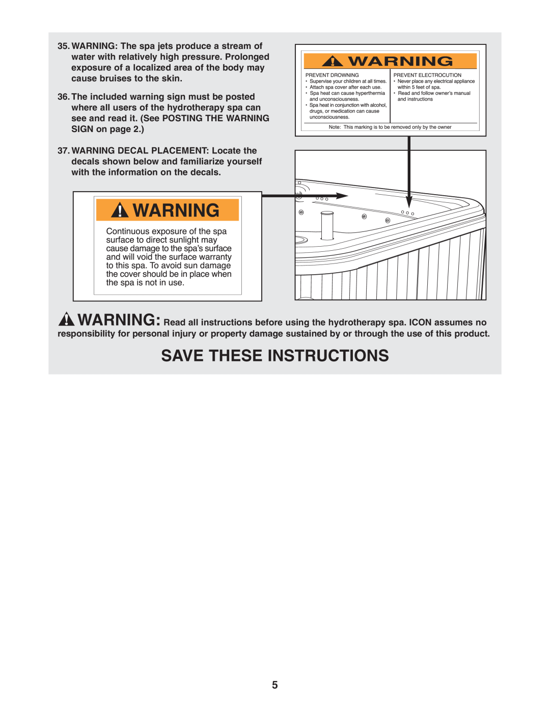 Image IMSB53950 user manual Save These Instructions 