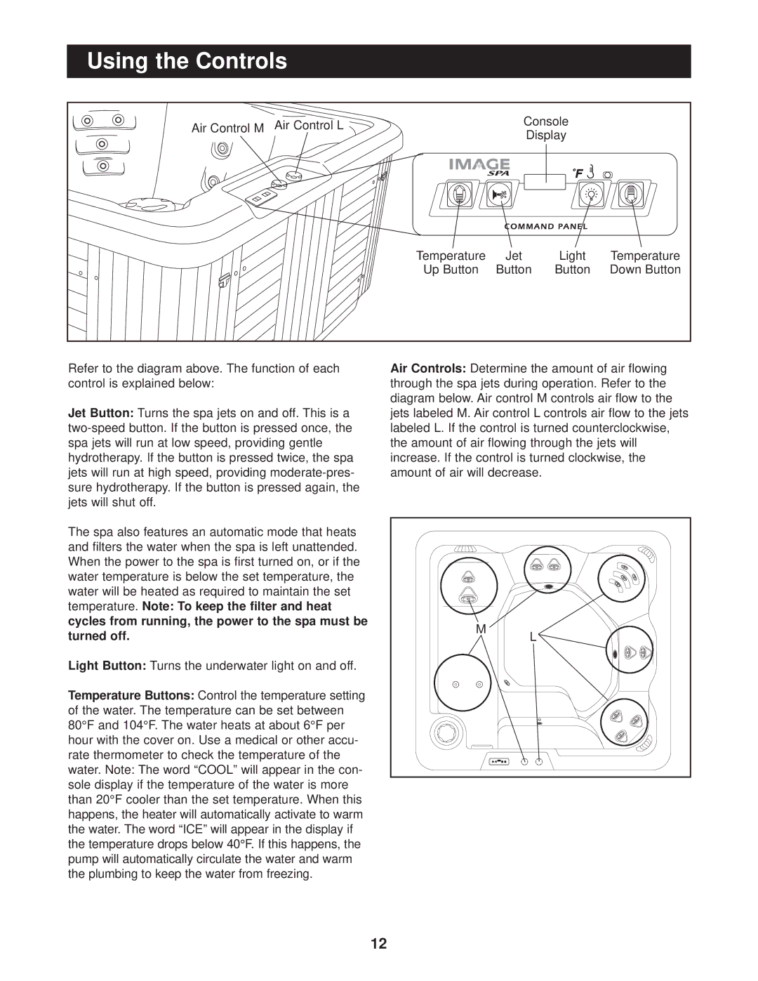 Image IMSB61502, IMSG61502, IMSG61502,IMSB61502 user manual Using the Controls 