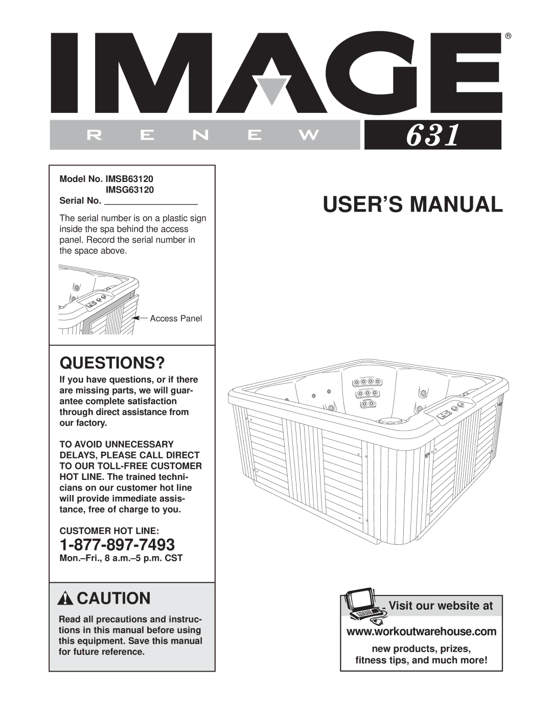 Image IMSG63120, IMSB63120, IMSB63120, IMSG63120 user manual Model No. IMSB63120 IMSG63120 Serial No, Customer HOT Line 