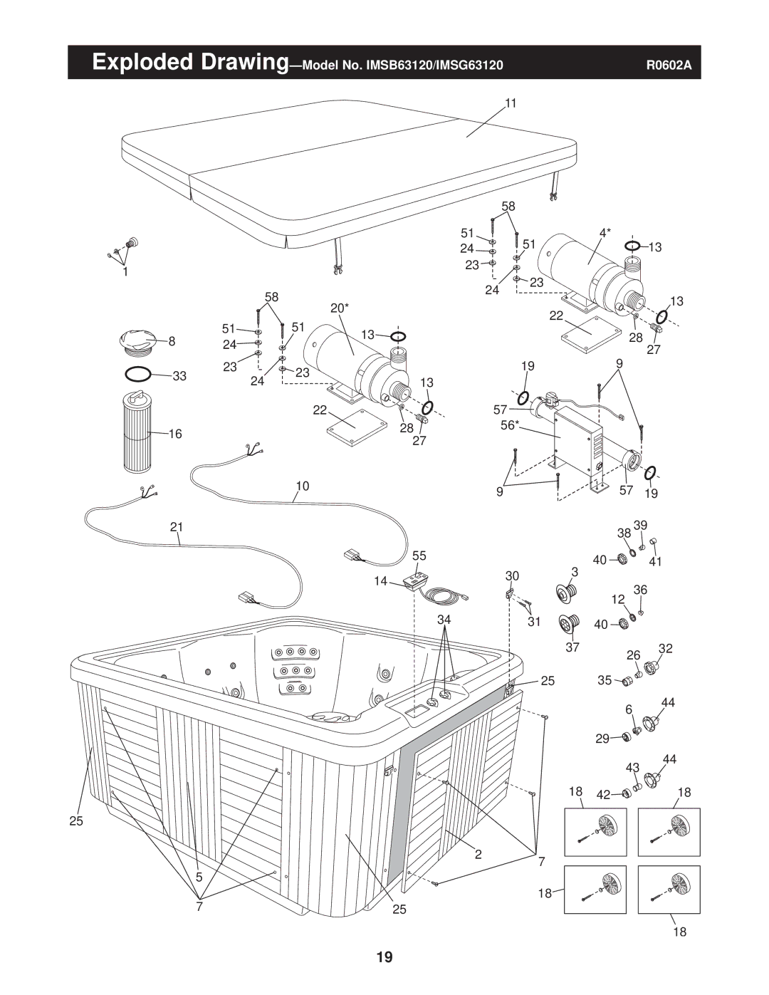 Image IMSG63120, IMSB63120, IMSB63120, IMSG63120 user manual Exploded Drawing-Model No. IMSB63120/IMSG63120 R0602A 