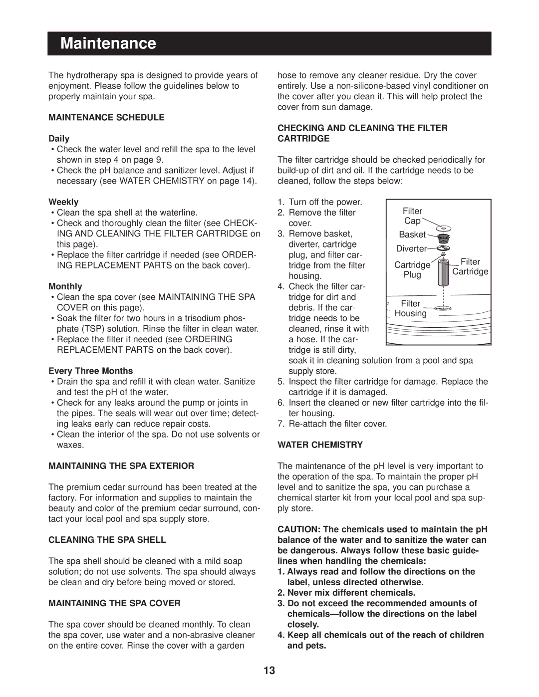 Image IMSB62820, IMSG62820 user manual Maintenance 