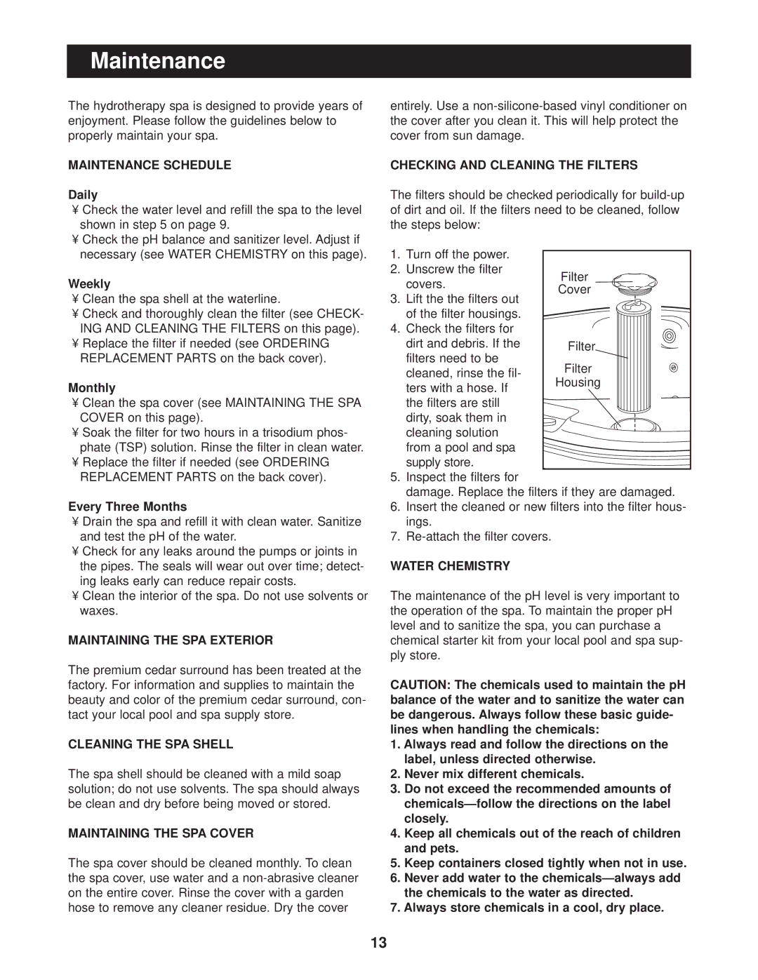 Image IMSB63910, IMSG63910 user manual Maintenance 