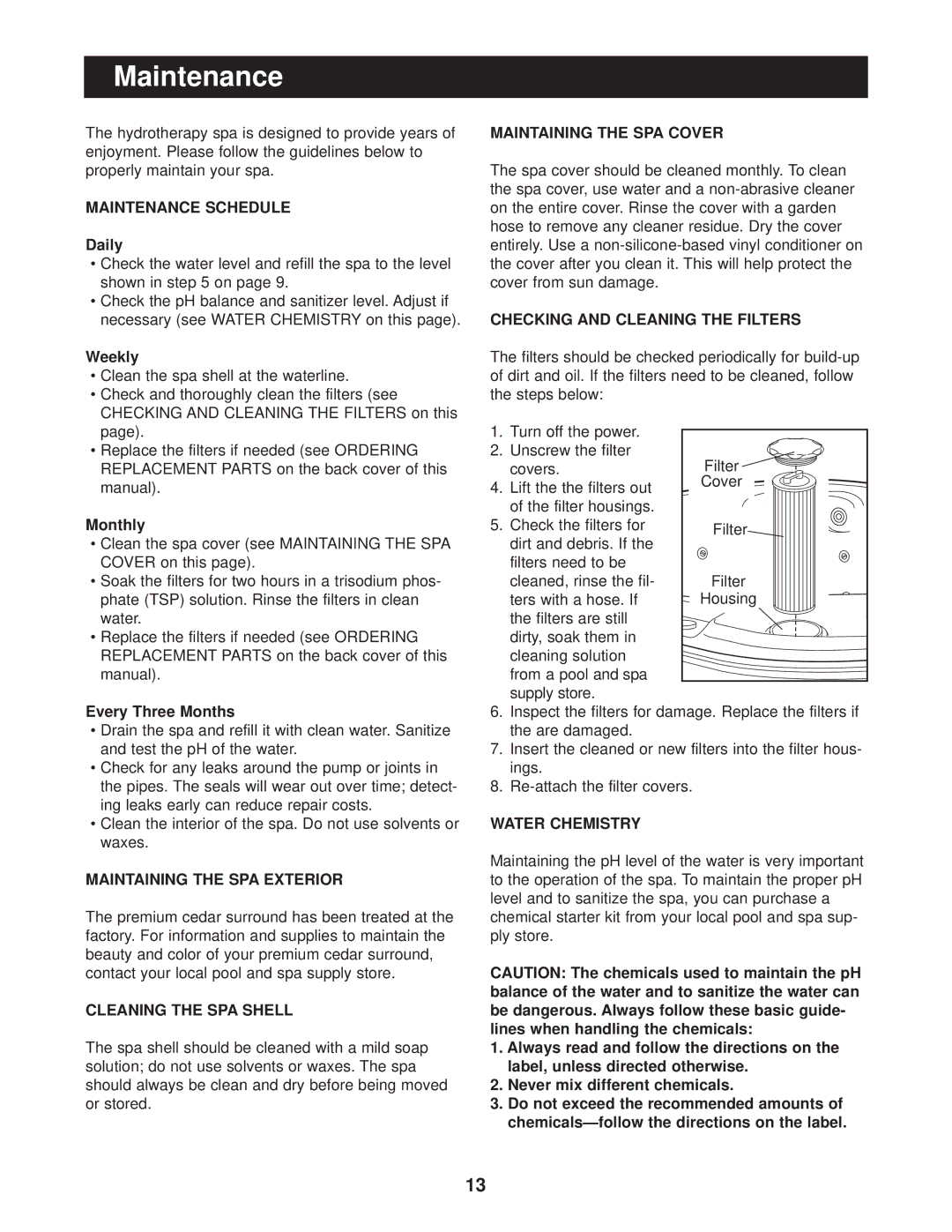 Image IMSB73911, IMSG73911 user manual Maintenance 