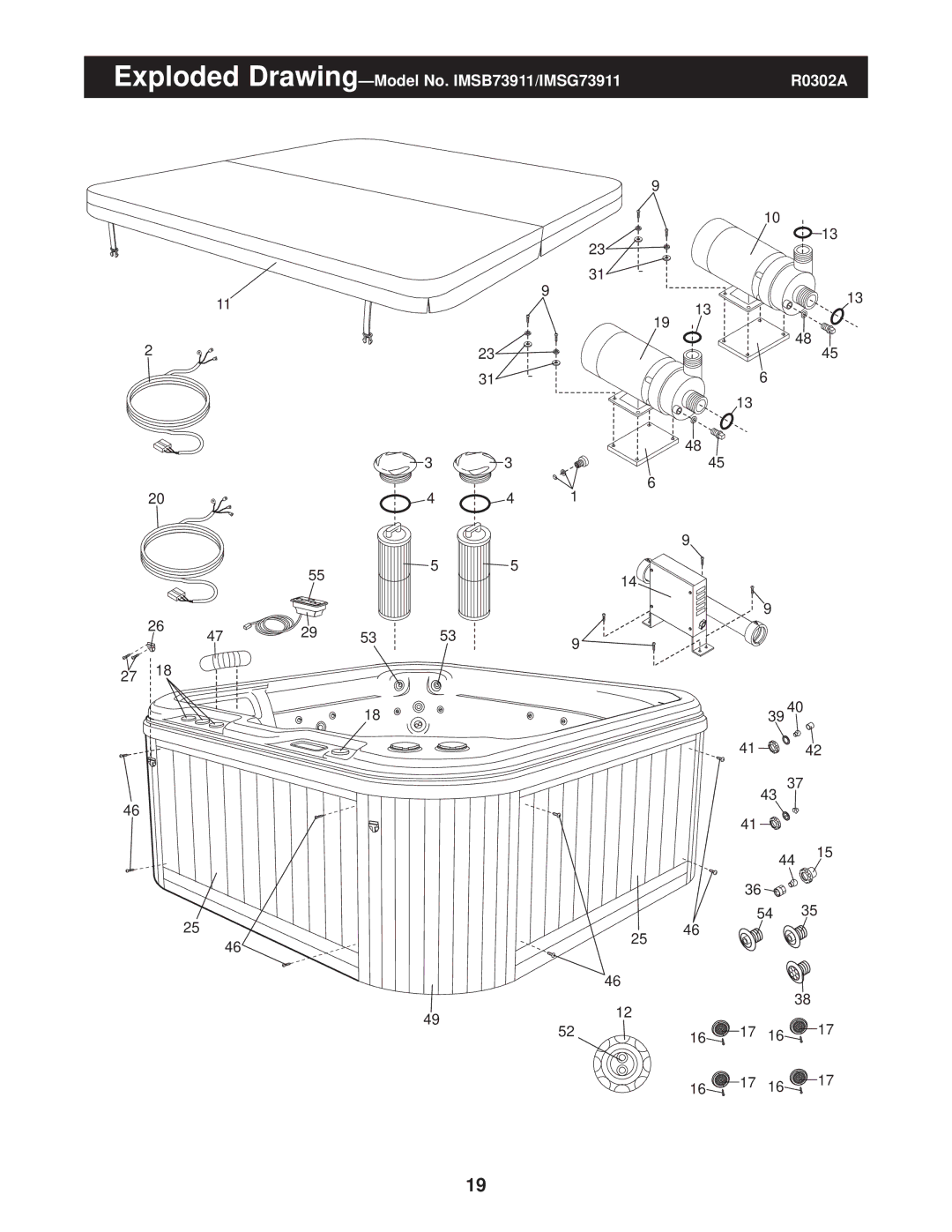 Image user manual Exploded Drawing-Model No. IMSB73911/IMSG73911 R0302A 