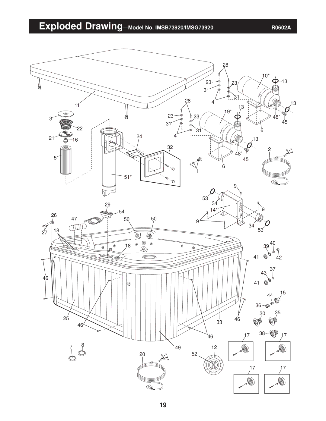 Image user manual Exploded Drawing-Model No. IMSB73920/IMSG73920 R0602A 