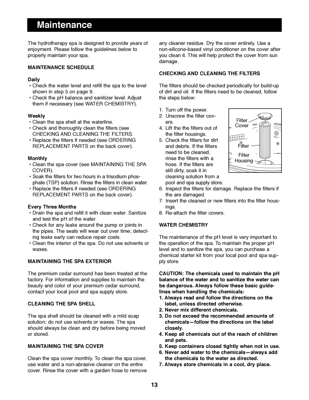 Image IMSW73910 user manual Maintenance 