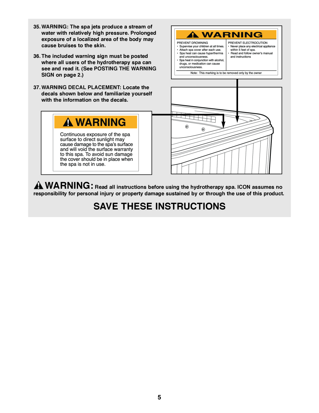 Image IMSW73910 user manual Save These Instructions 
