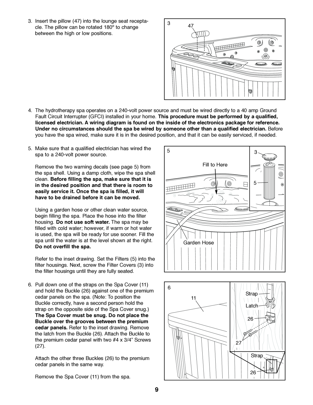 Image IMSW73910 user manual in the desired position and that there is room to, have to be drained before it can be moved 