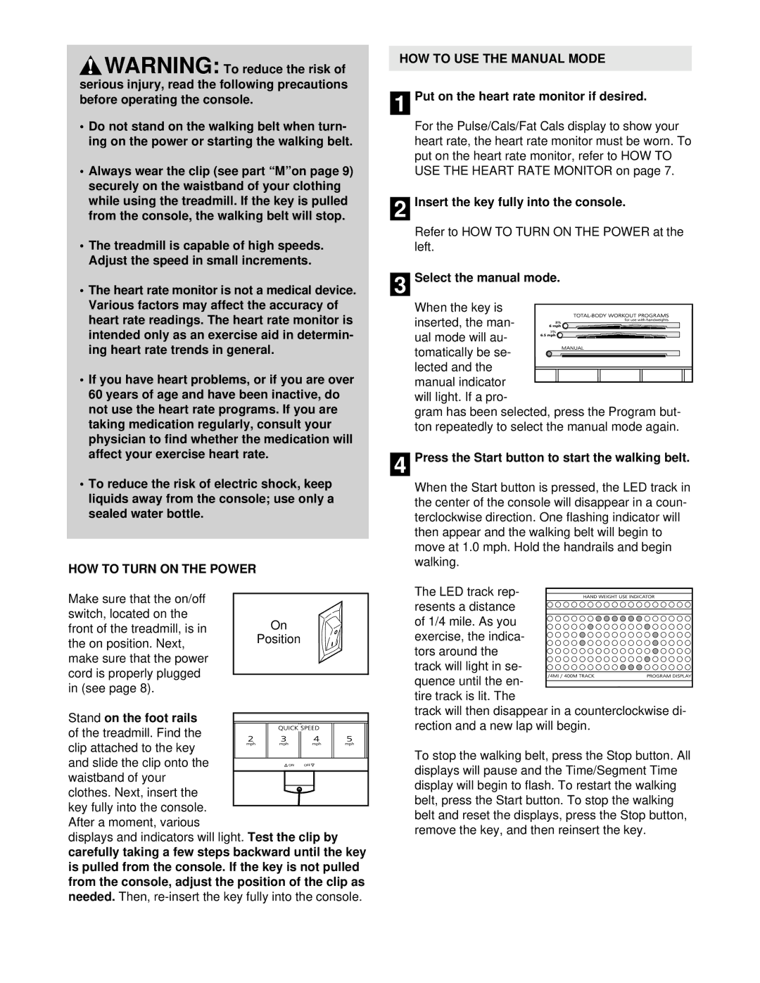 Image IMTL07610 user manual HOW to Turn on the Power, HOW to USE the Manual Mode 