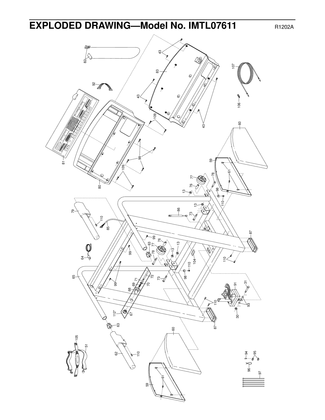 Image IMTL07611 user manual Exploded Drawing 