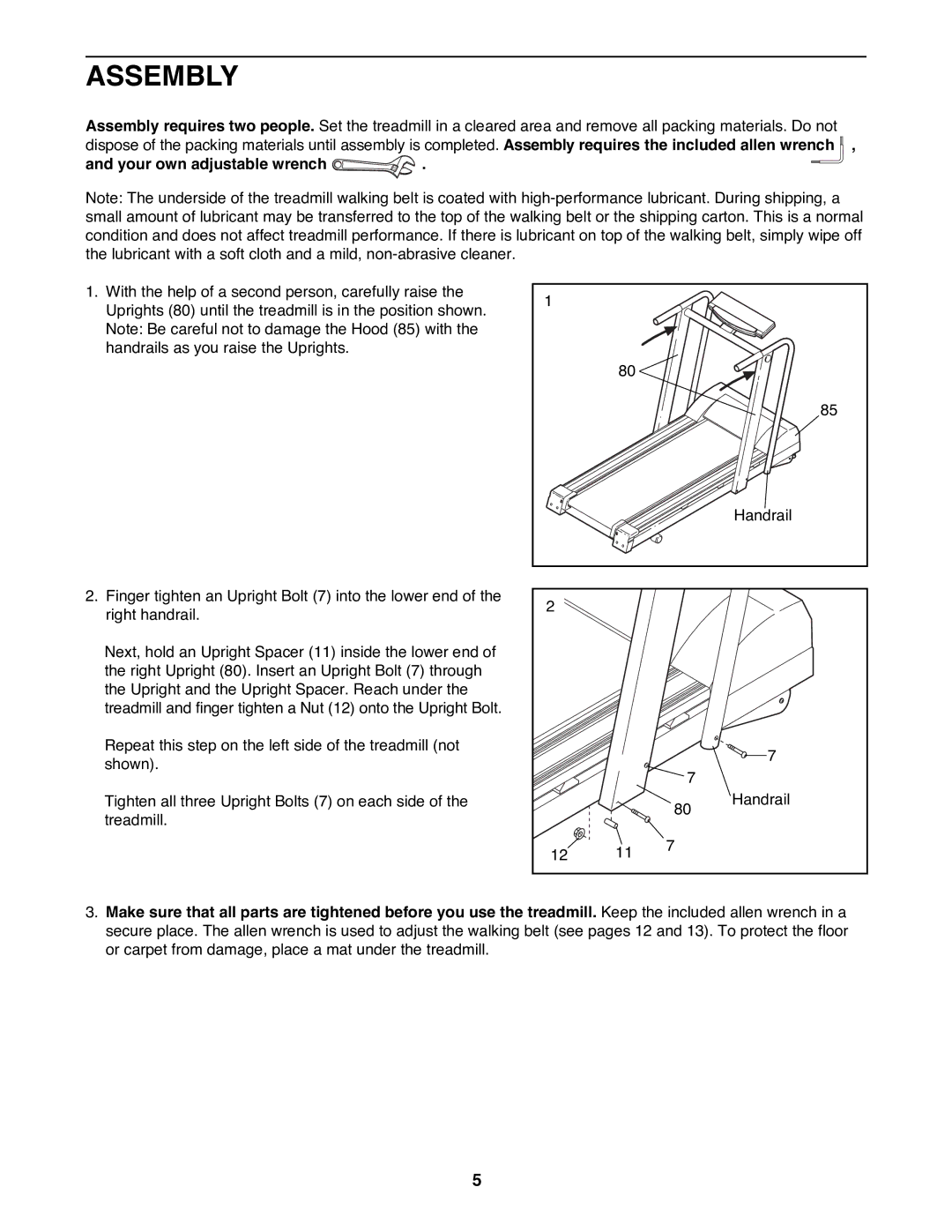 Image IMTL07800 user manual Assembly, Your own adjustable wrench 