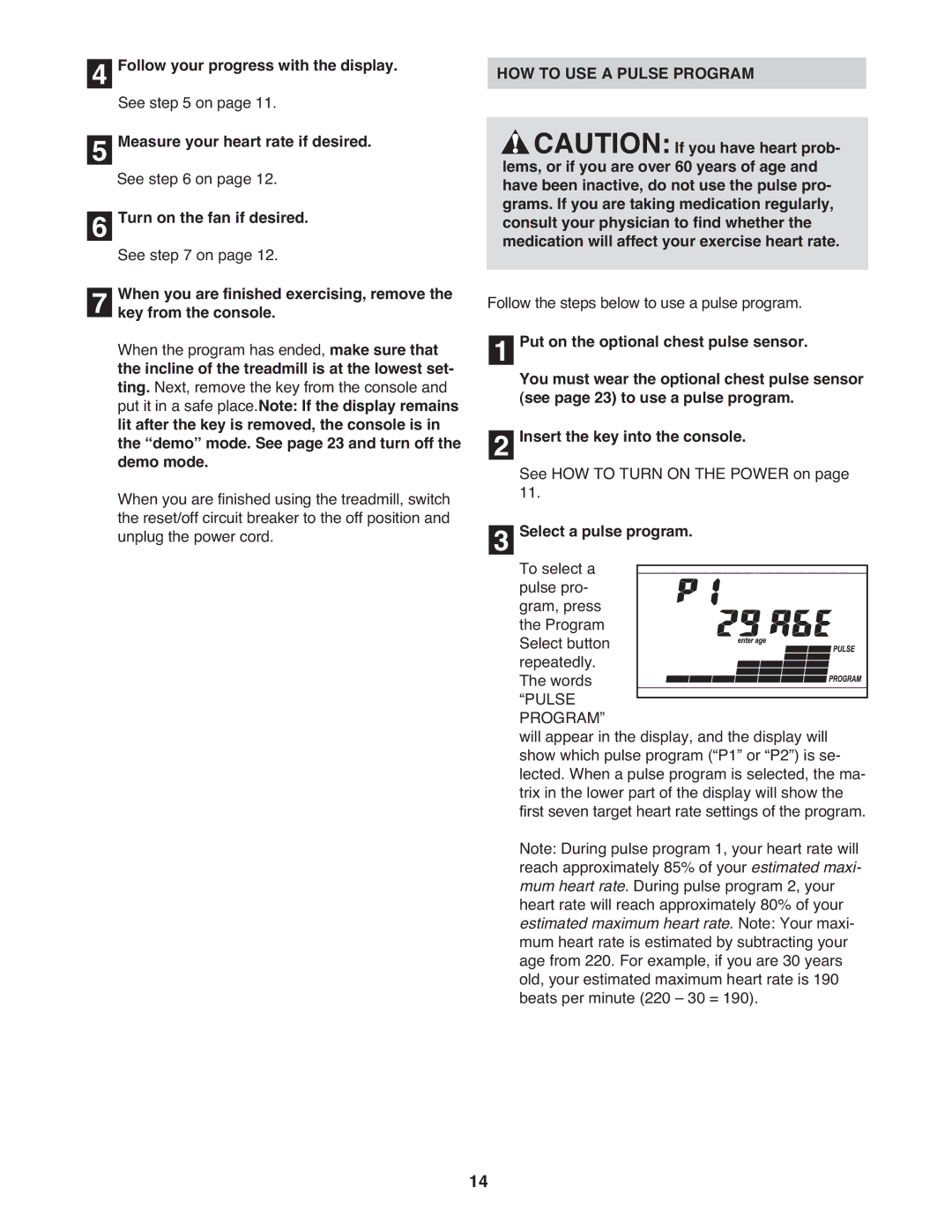 Image IMTL07905.0 user manual HOW to USE a Pulse Program, Select a pulse program 