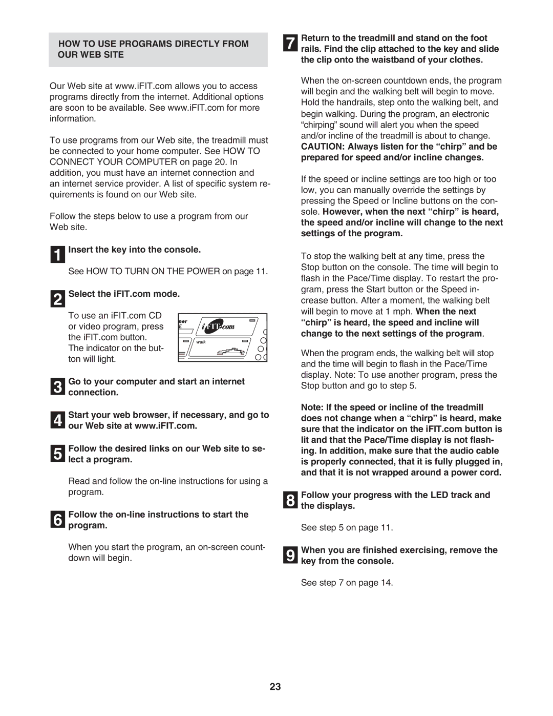 Image IMTL11905 HOW to USE Programs Directly from OUR WEB Site, Follow the on-line instructions to start Program 