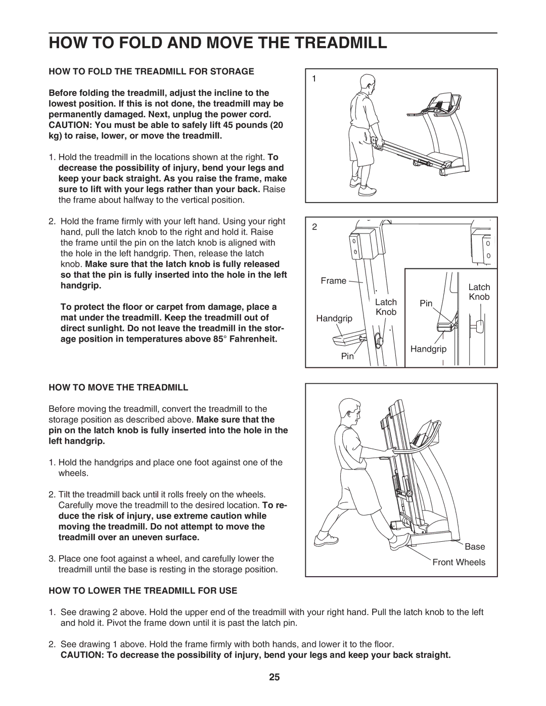 Image IMTL11905 HOW to Fold and Move the Treadmill, HOW to Fold the Treadmill for Storage, HOW to Move the Treadmill 