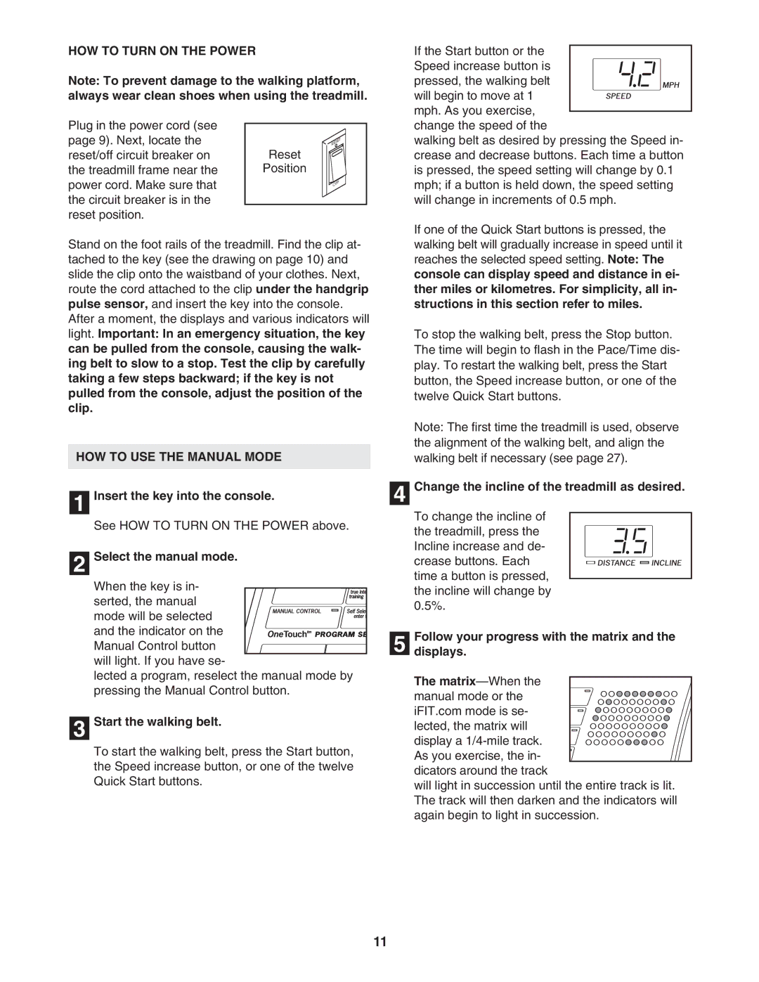 Image IMTL11905.0 user manual HOW to Turn on the Power, HOW to USE the Manual Mode 