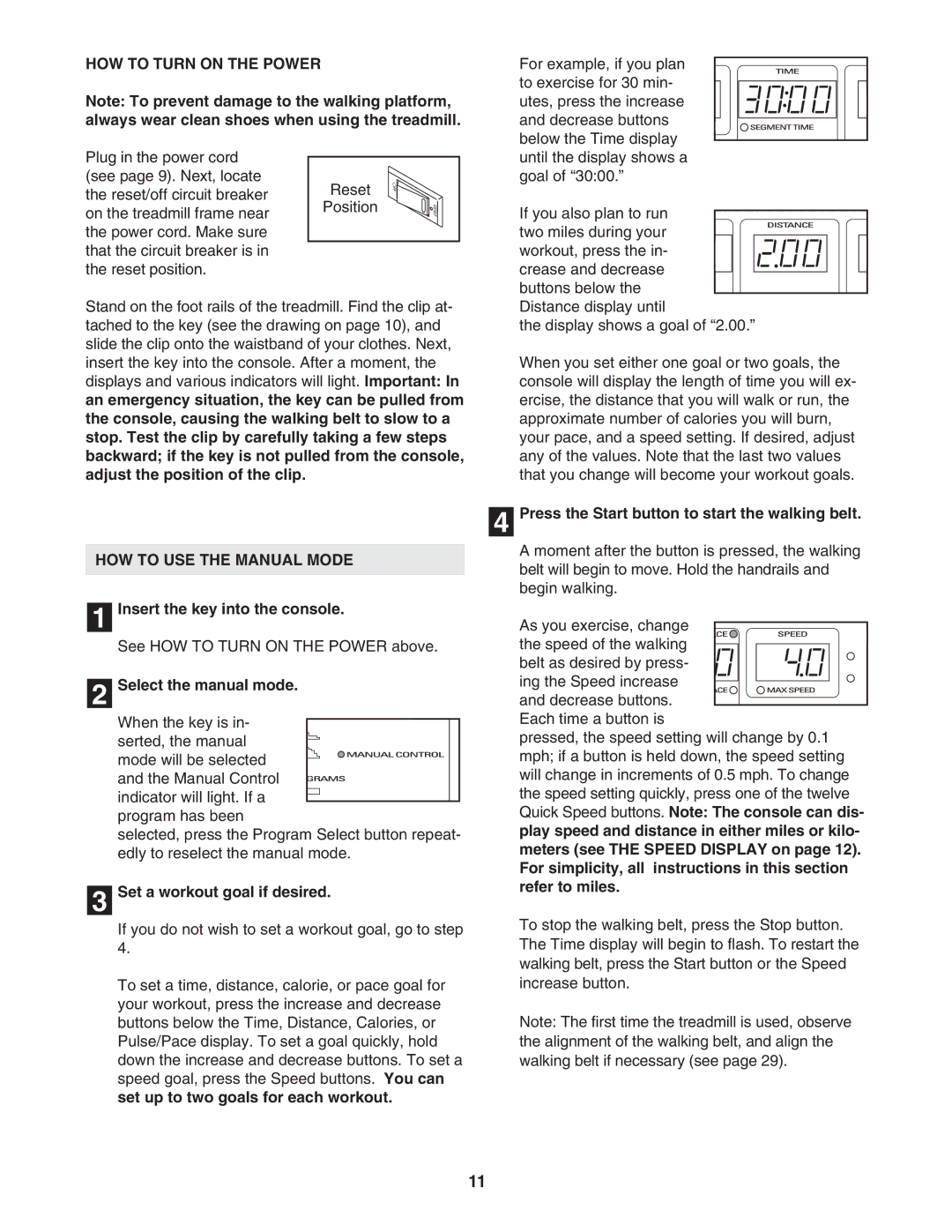 Image IMTL11905.1 user manual HOW to Turn on the Power, HOW to USE the Manual Mode 