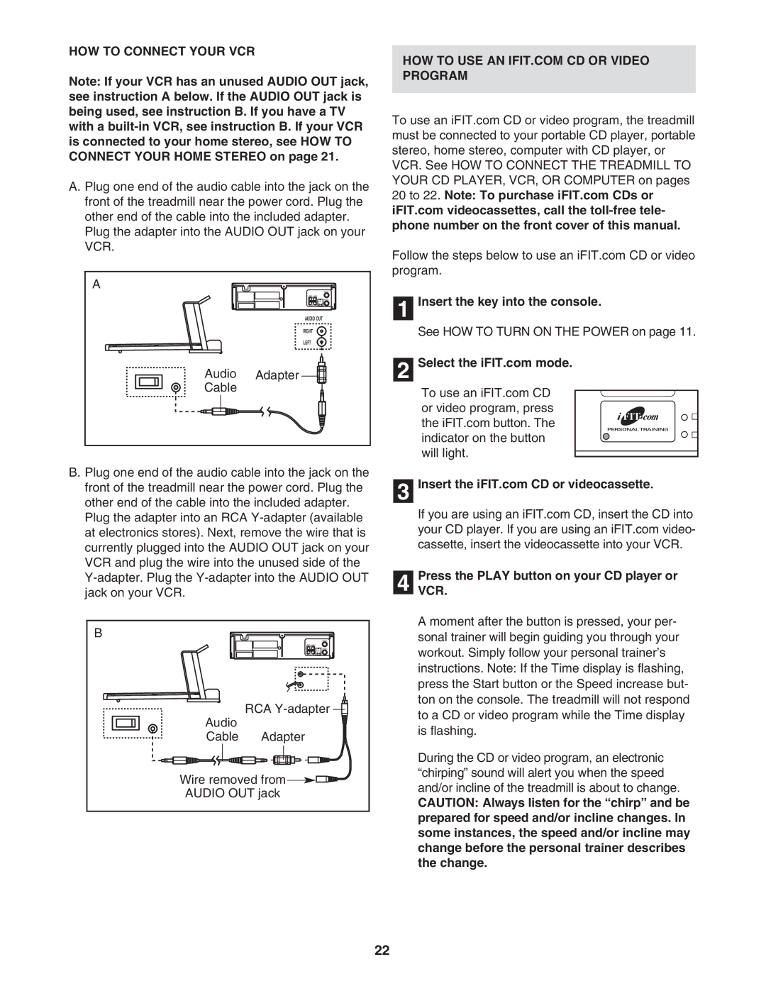 Image IMTL11905.1 user manual HOW to Connect Your VCR, Audio Adapter Cable, PressVCR. the Play button on your CD player or 