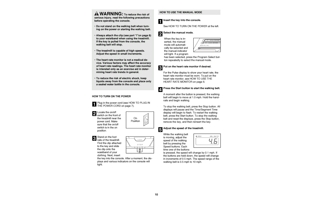 Image IMTL11990 user manual HOW to Turn on the Power, HOW to USE the Manual Mode 