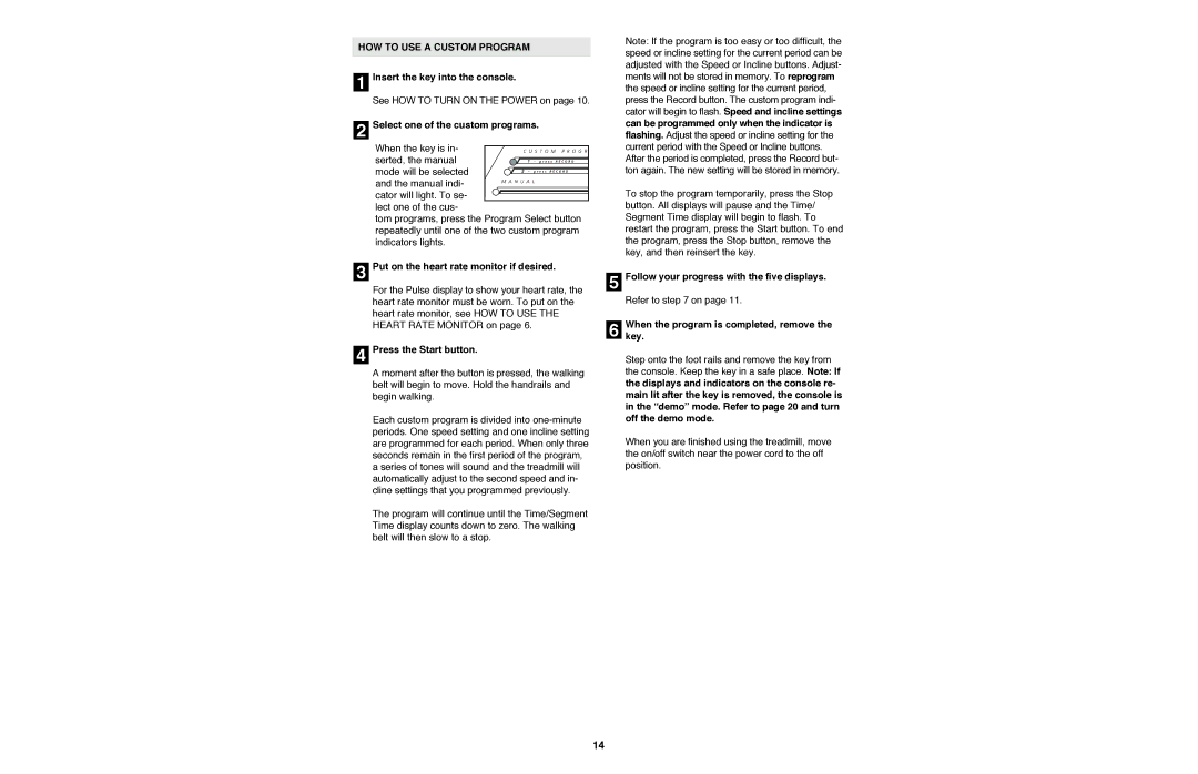 Image IMTL11990 user manual HOW to USE a Custom Program 