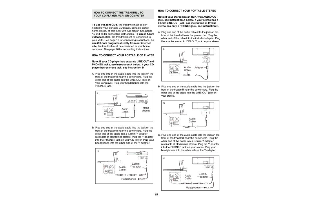 Image IMTL11990 user manual HOW to Connect Your Portable Stereo 