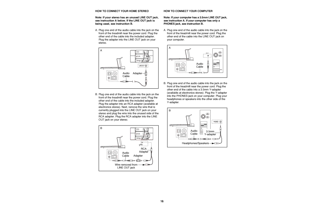 Image IMTL11990 user manual HOW to Connect Your Home Stereo, HOW to Connect Your Computer 