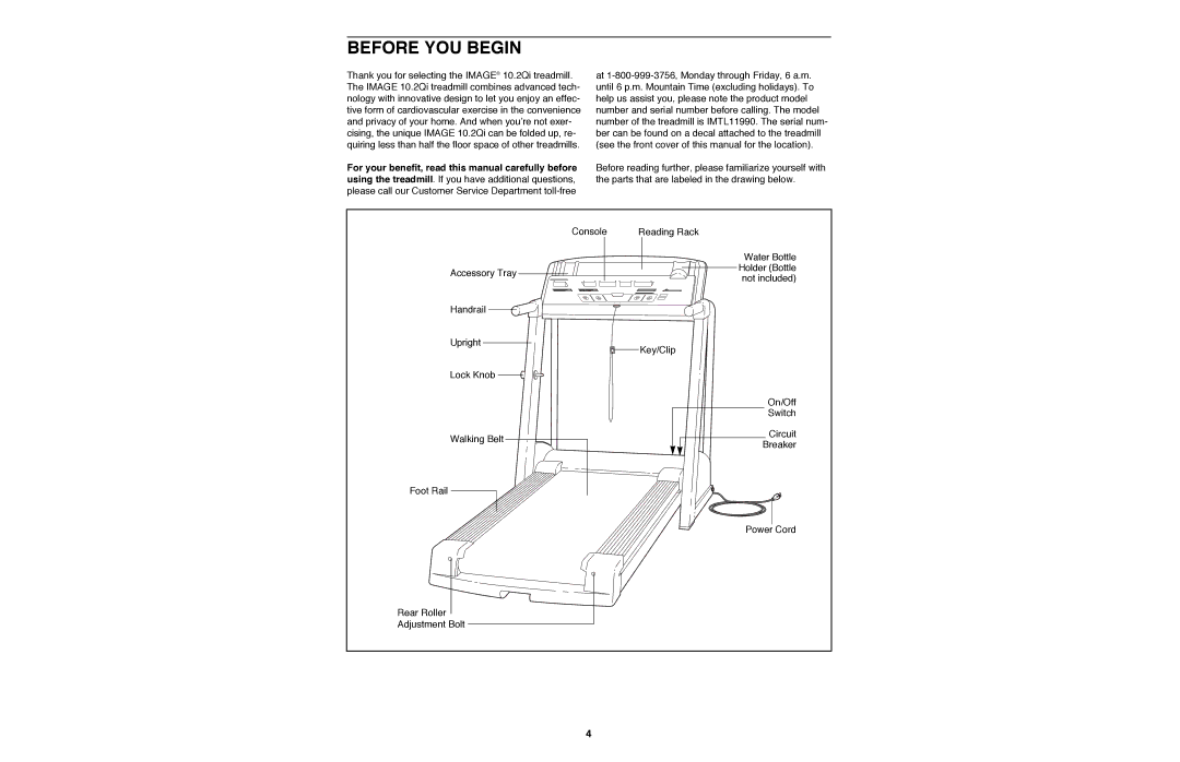 Image IMTL11990 user manual Before YOU Begin 