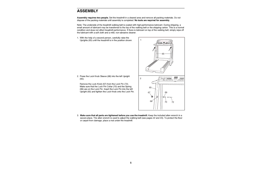 Image IMTL11990 user manual Assembly 