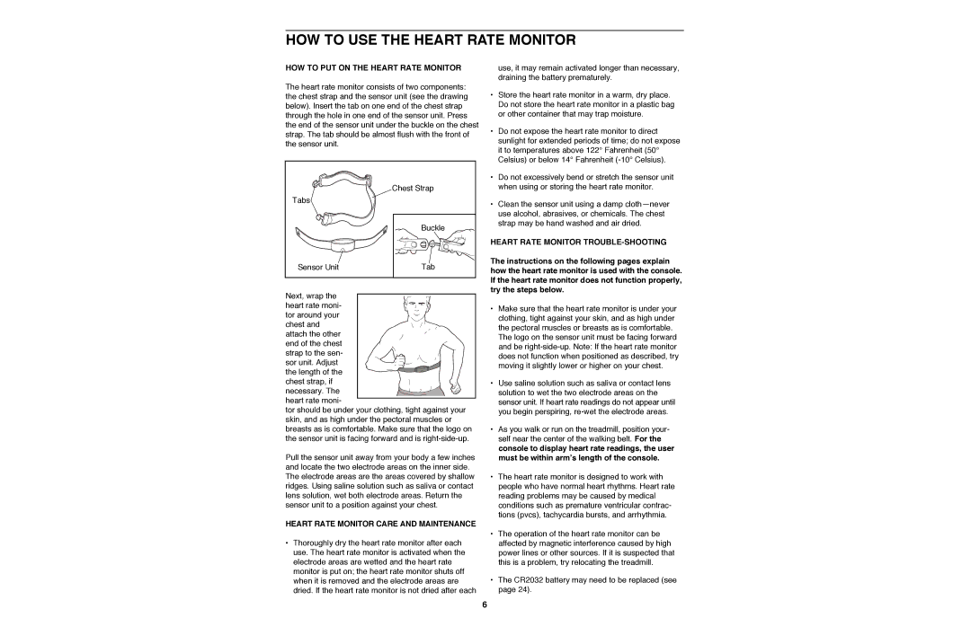 Image IMTL11990 user manual HOW to USE the Heart Rate Monitor, HOW to PUT on the Heart Rate Monitor 