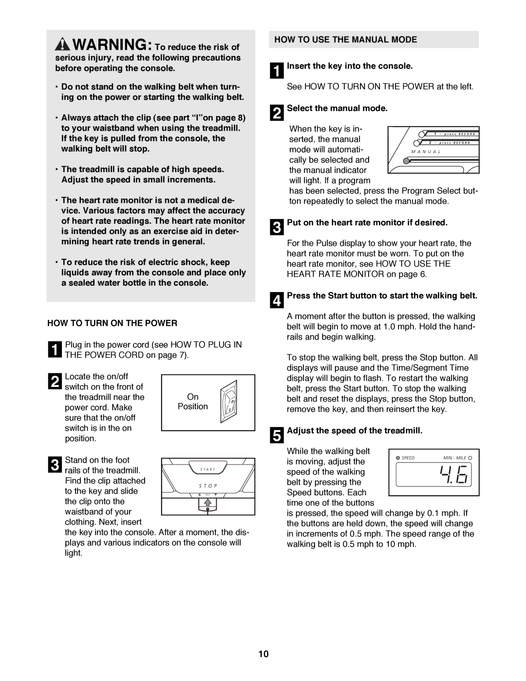 Image IMTL11992 user manual HOW to Turn on the Power, HOW to USE the Manual Mode 