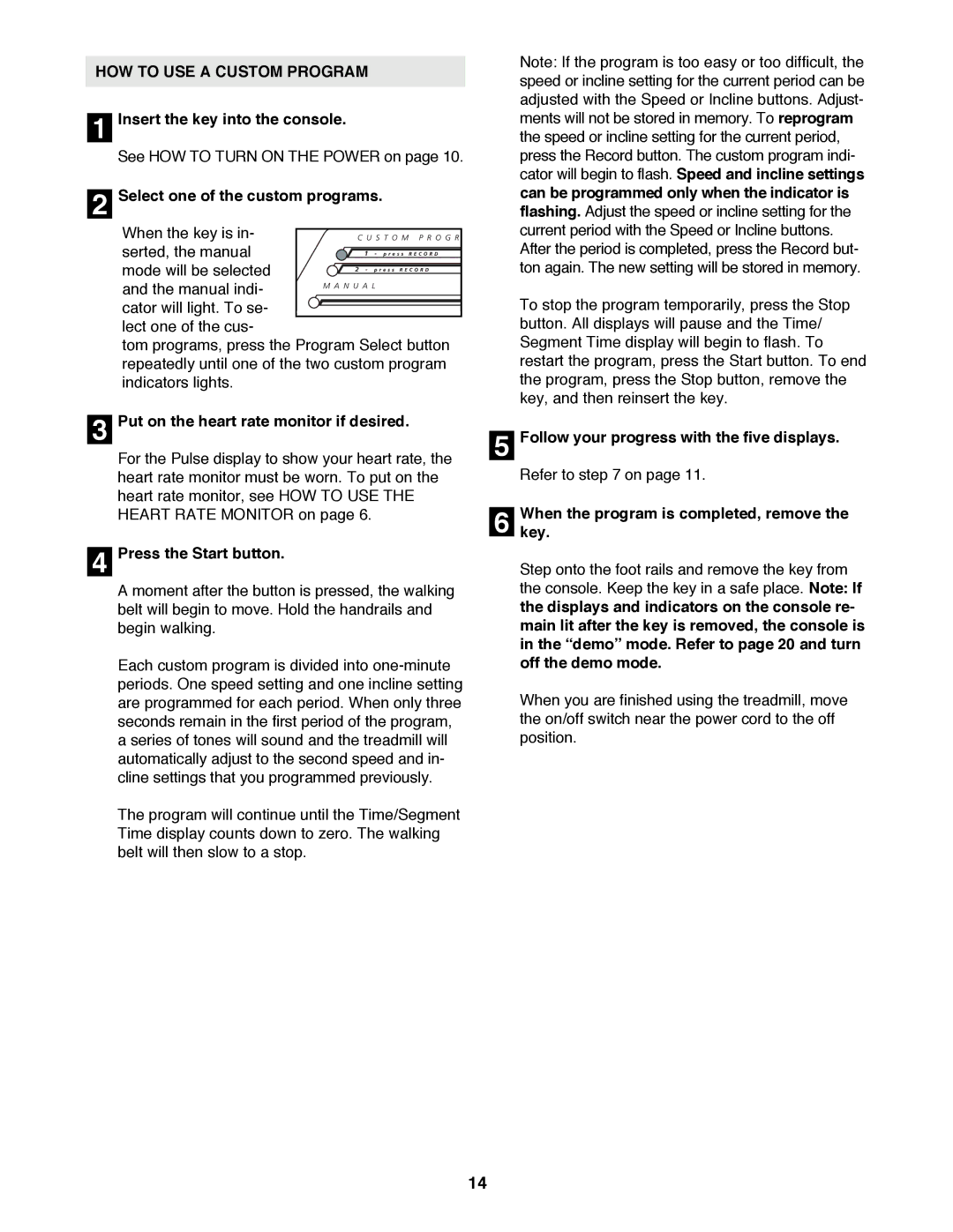 Image IMTL11992 user manual HOW to USE a Custom Program 