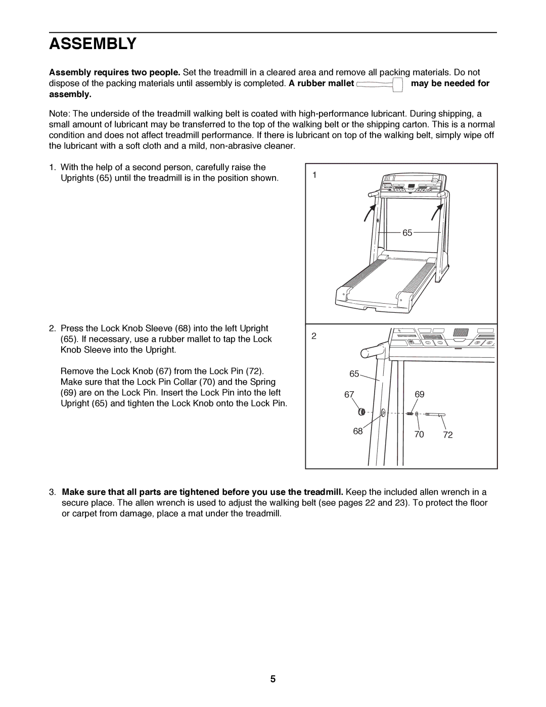 Image IMTL11992 user manual Assembly 