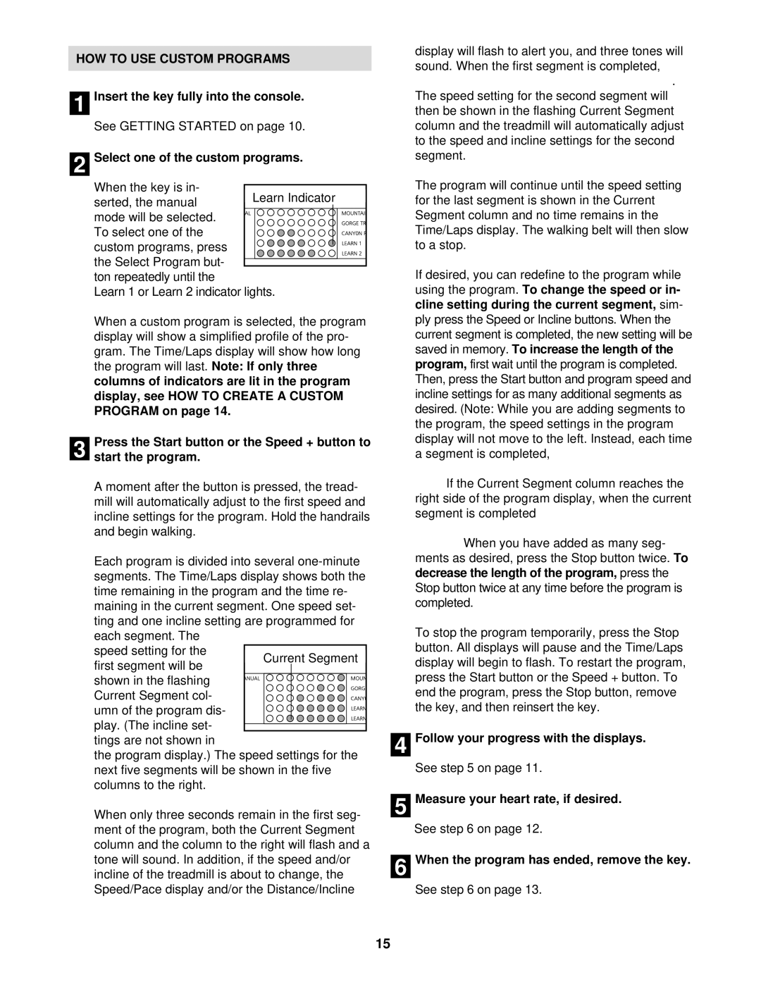 Image IMTL11997 user manual HOW to USE Custom Programs, Cline setting during the current segment 