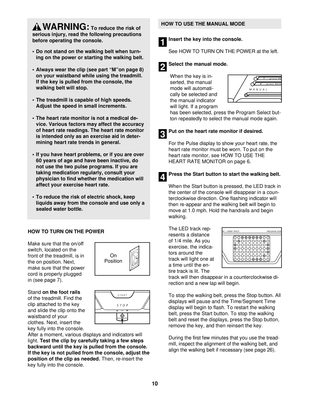 Image IMTL12900 user manual HOW to Turn on the Power, HOW to USE the Manual Mode 