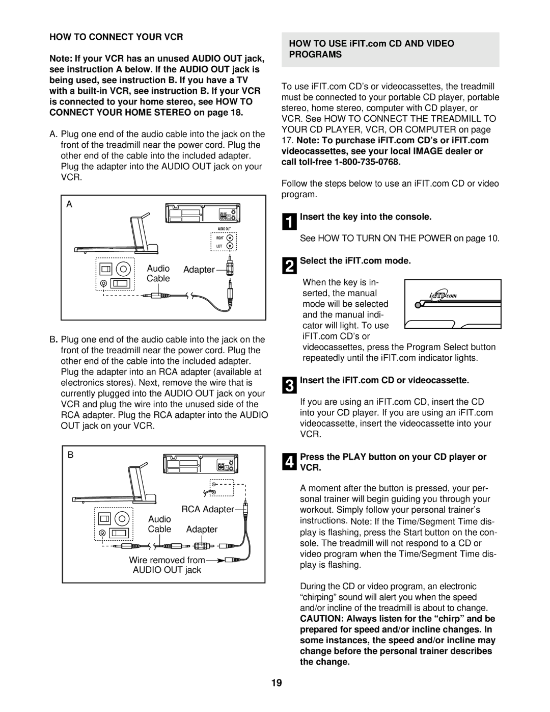 Image IMTL12900 user manual HOW to Connect Your VCR, Audio Adapter Cable, PressVCR. the Play button on your CD player or 