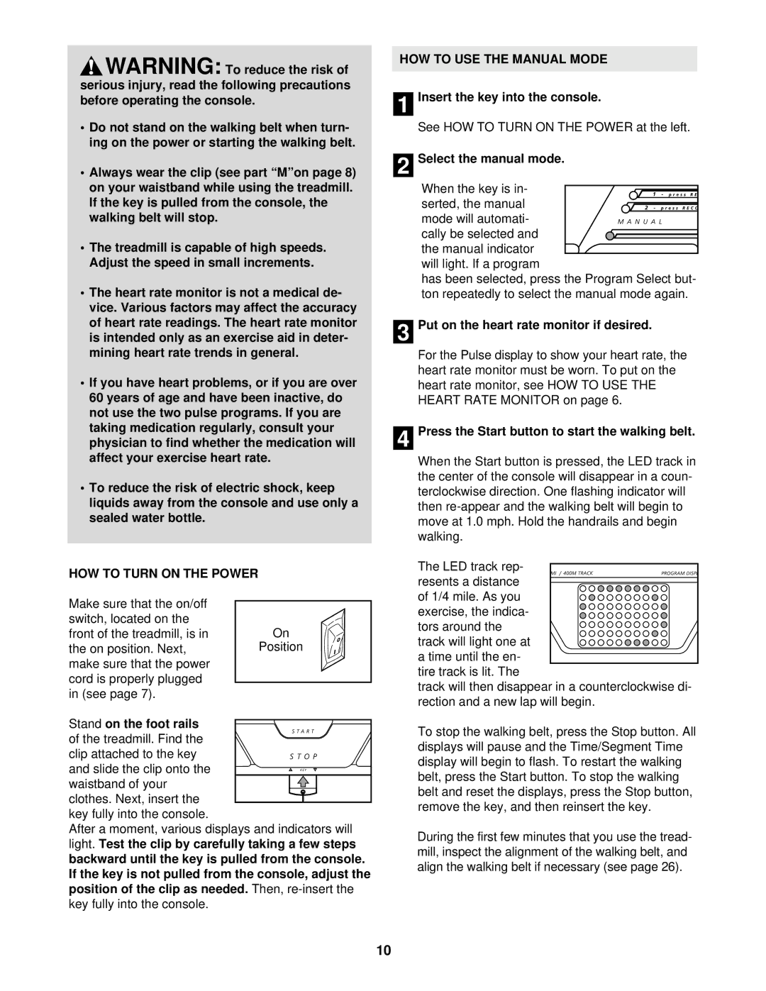 Image IMTL12902 user manual HOW to Turn on the Power, HOW to USE the Manual Mode 