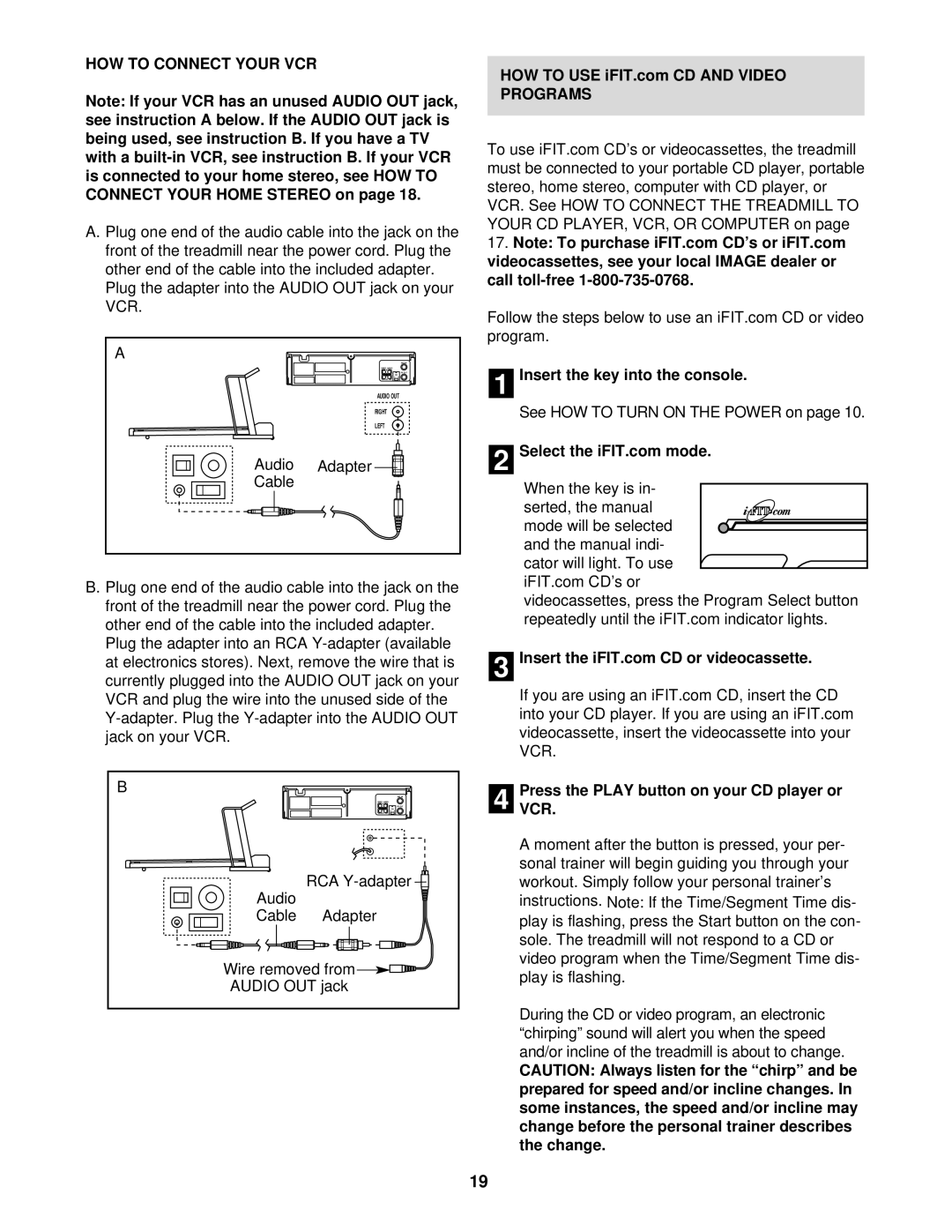 Image IMTL12902 user manual HOW to Connect Your VCR, Audio Adapter Cable, PressVCR. the Play button on your CD player or 