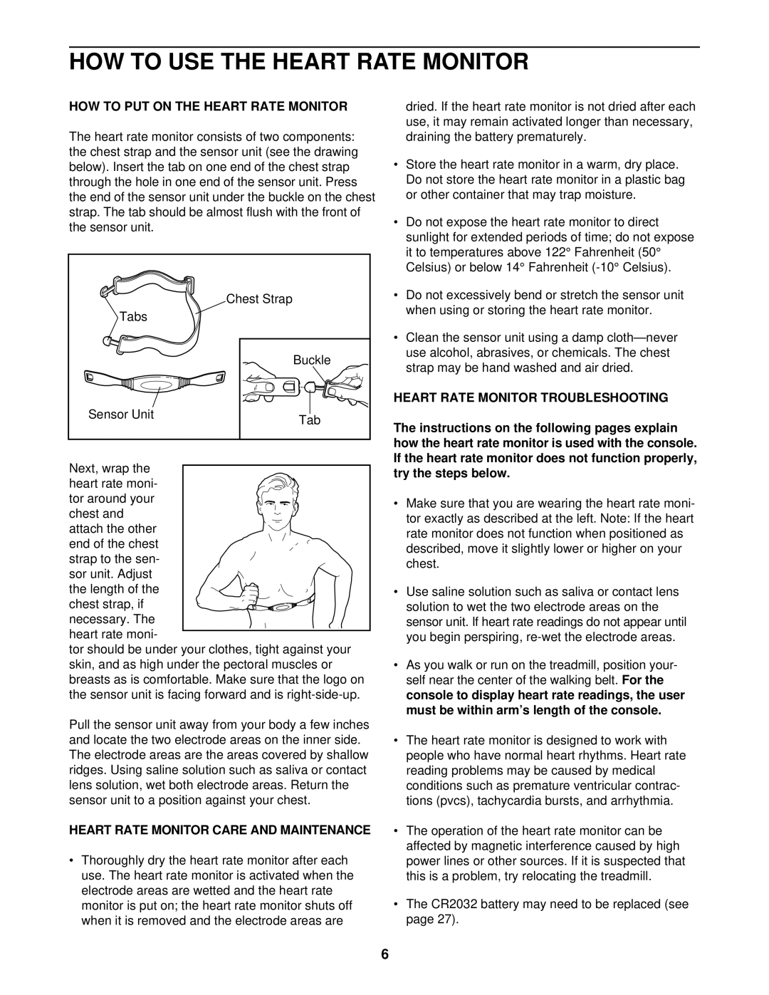 Image IMTL12902 user manual HOW to USE the Heart Rate Monitor, HOW to PUT on the Heart Rate Monitor 