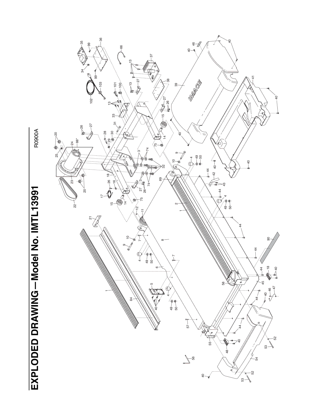 Image user manual Exploded DRAWINGÑModel No. IMTL13991 