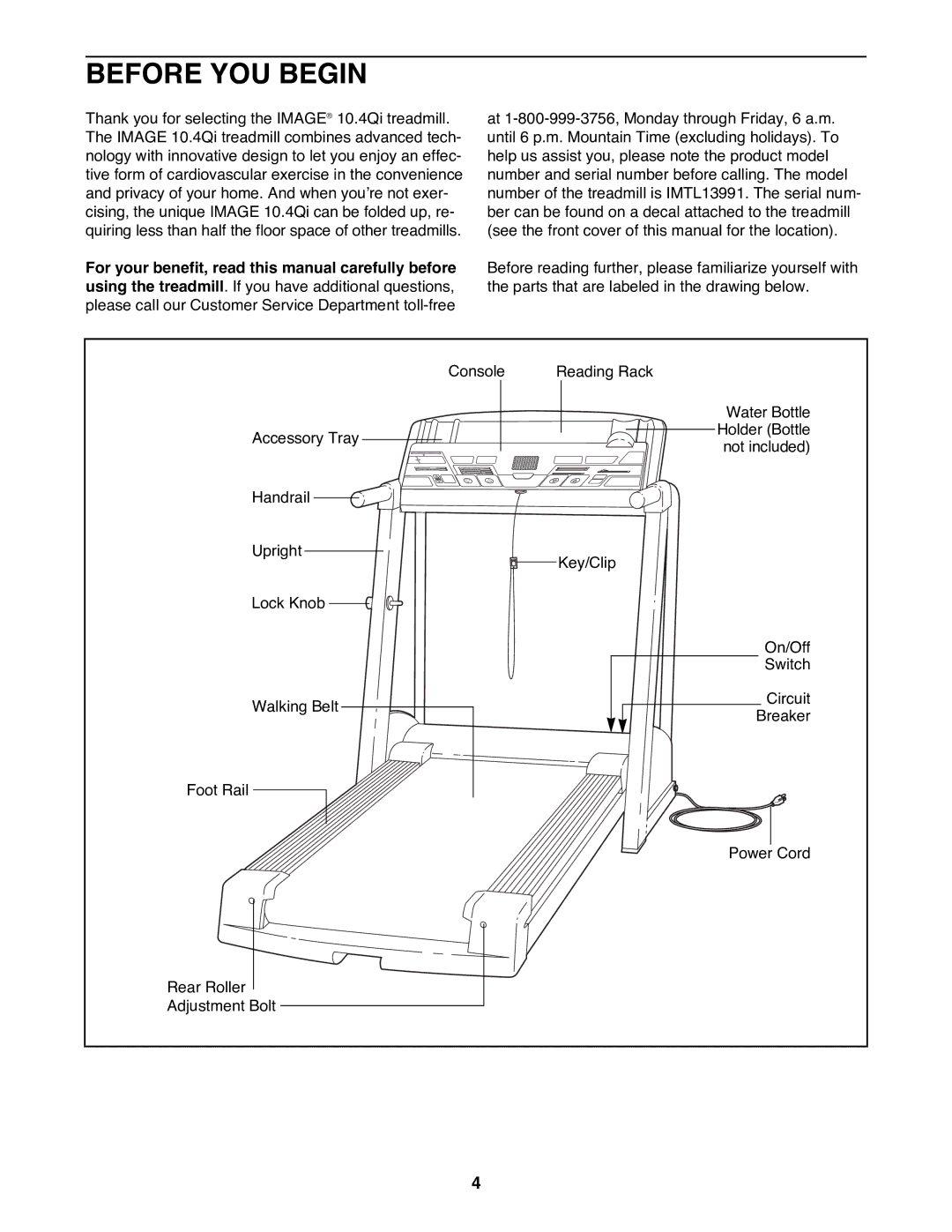 Image IMTL13991 user manual Before YOU Begin 