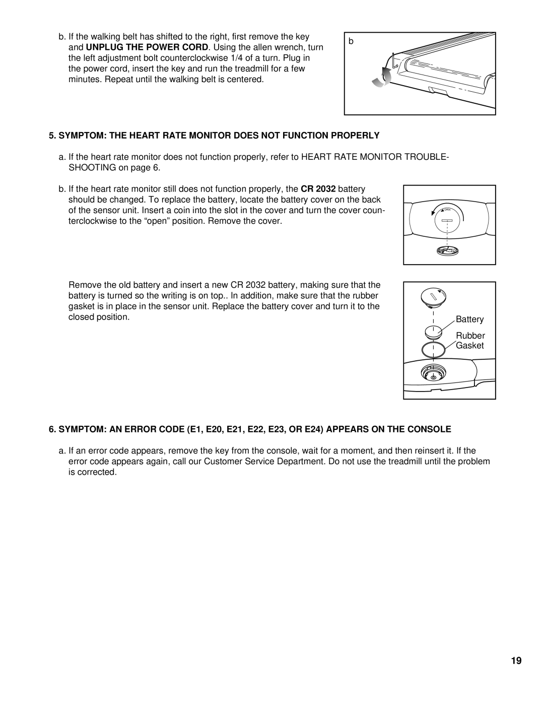 Image IMTL14072 user manual Symptom the Heart Rate Monitor does not Function Properly 