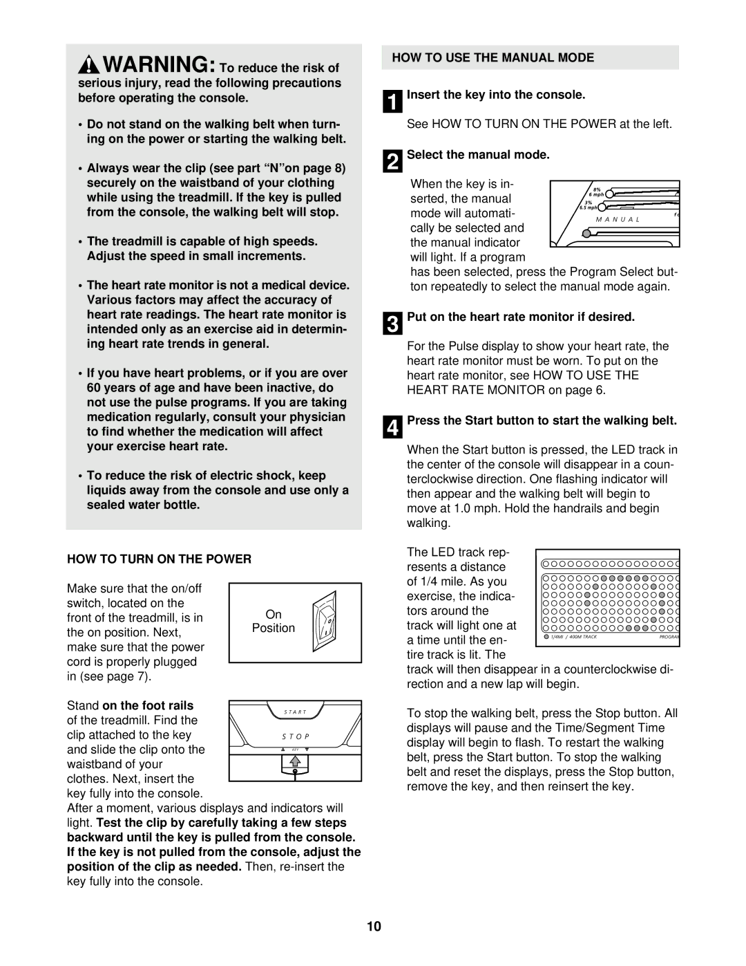 Image IMTL14900 user manual HOW to Turn on the Power, HOW to USE the Manual Mode 