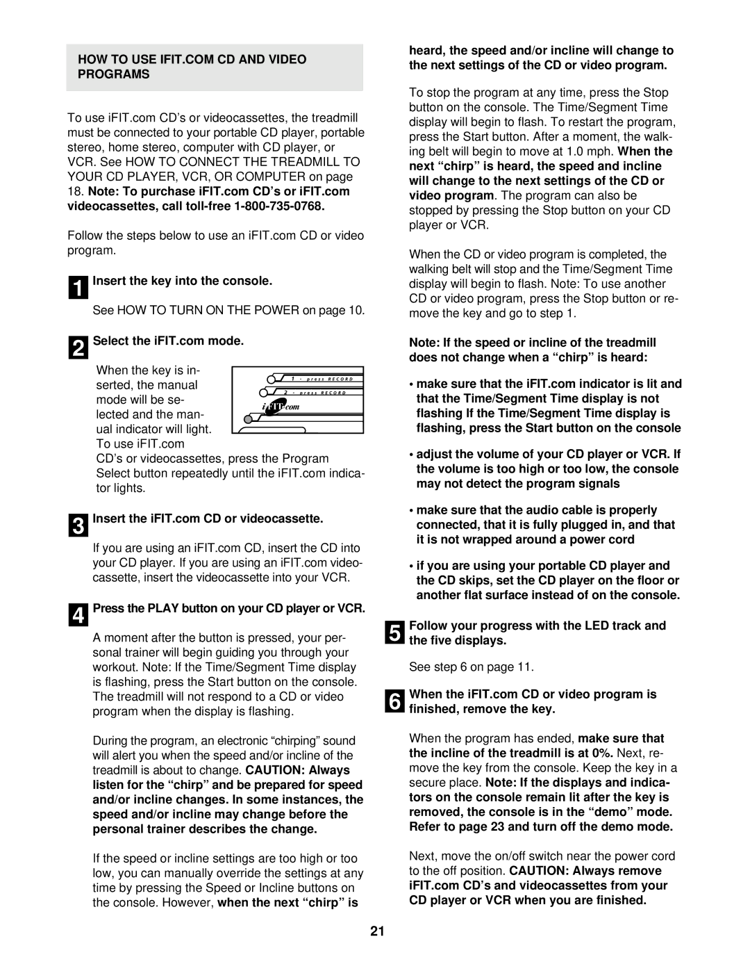 Image IMTL14900 user manual Insert the key into the console, Press the Play button on your CD player or VCR 