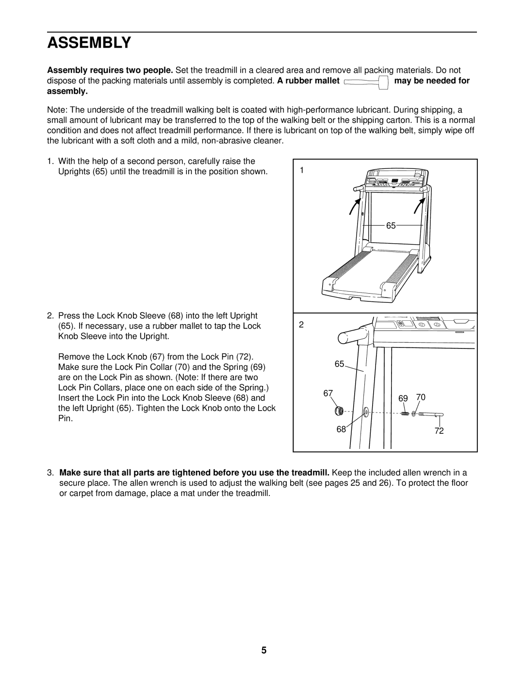 Image IMTL14901 user manual Assembly 