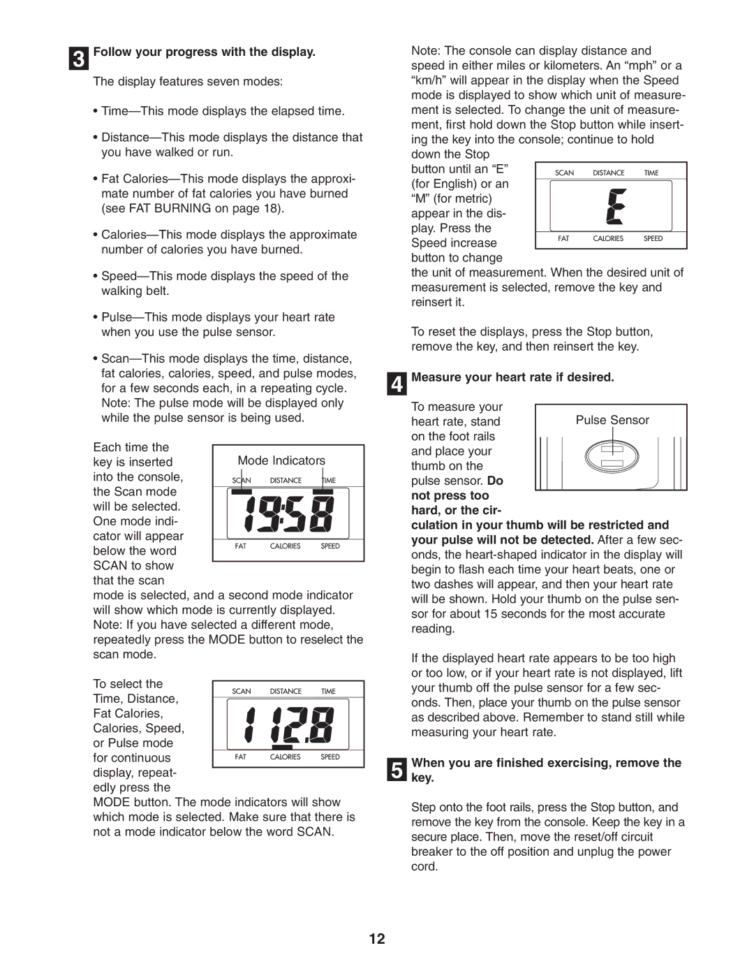 Image IMTL22506.0 user manual Follow your progress with the display, Measure your heart rate if desired 