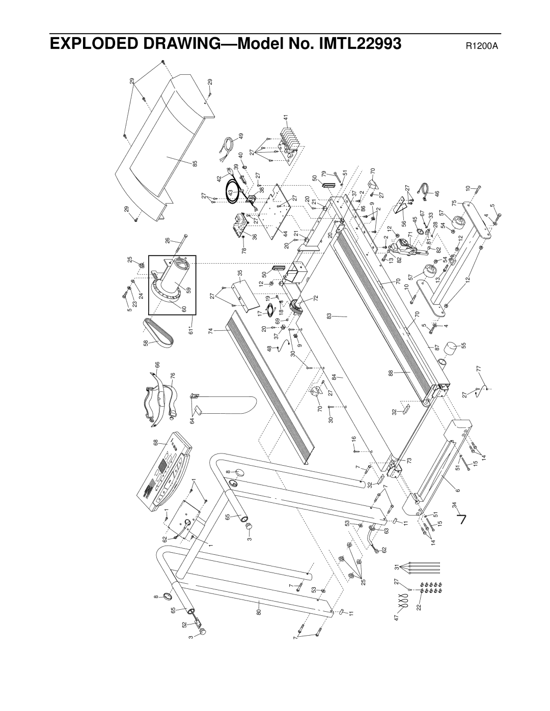 Image user manual Exploded DRAWING-Model No IMTL22993 