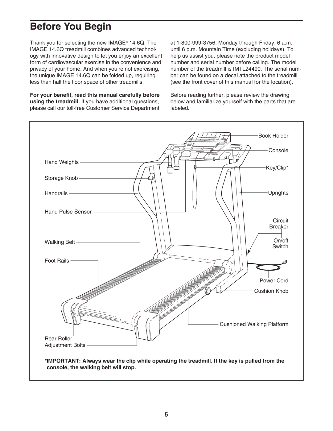 Image IMTL24490 user manual Before You Begin 