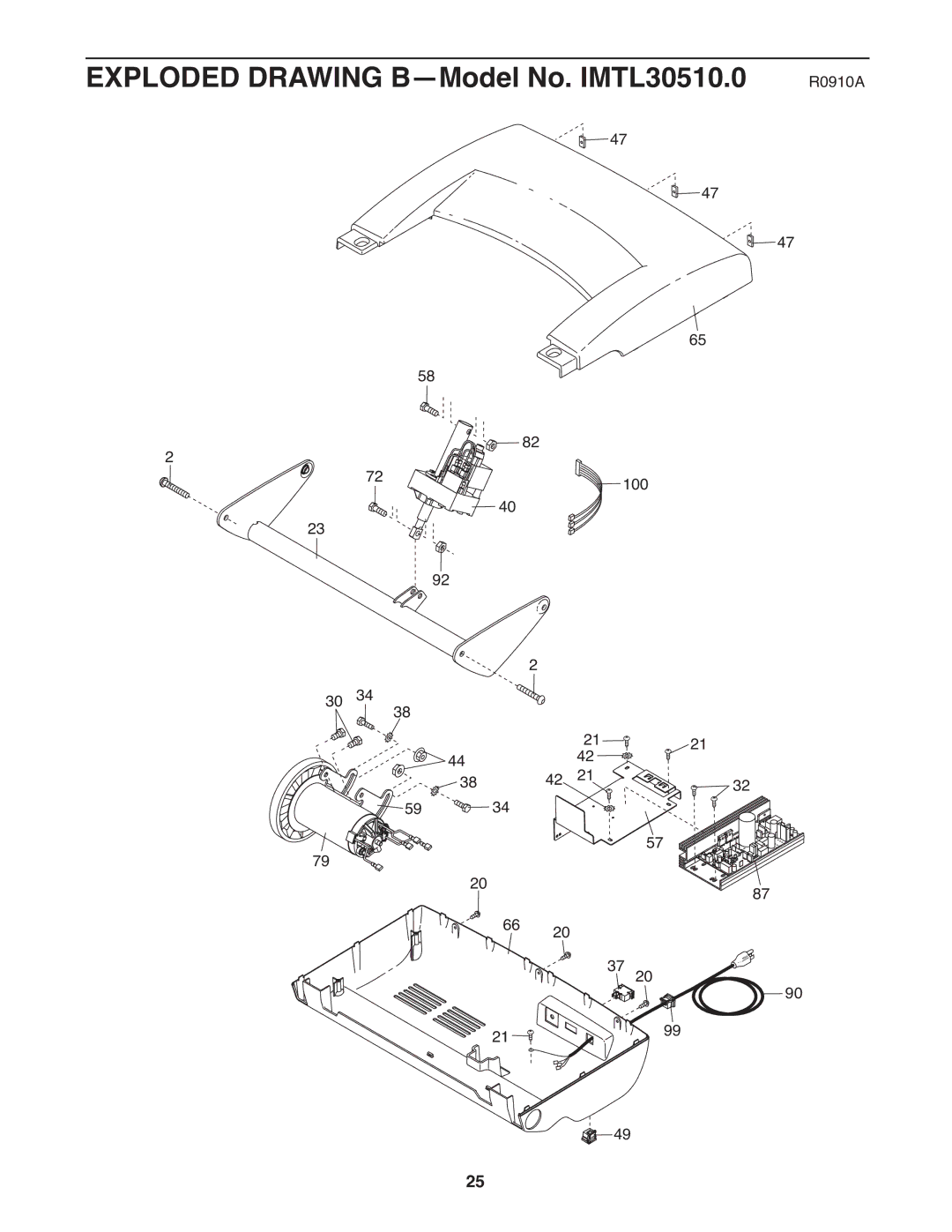 Image warranty Exploded Drawing B-Model No. IMTL30510.0 