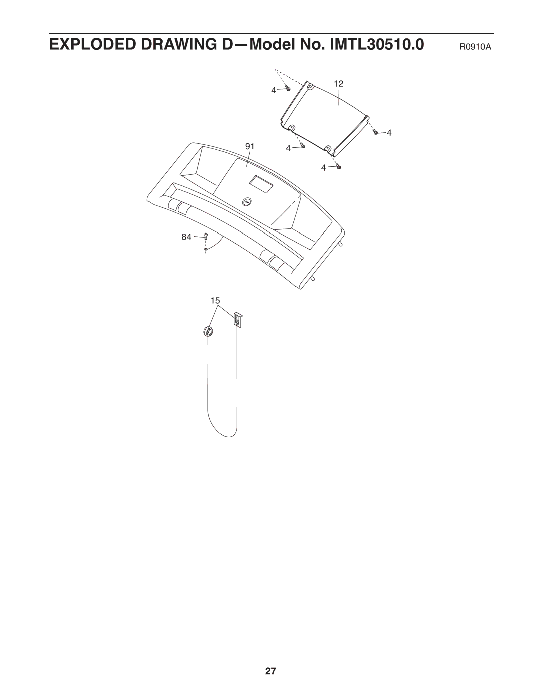 Image warranty Exploded Drawing D-Model No. IMTL30510.0 