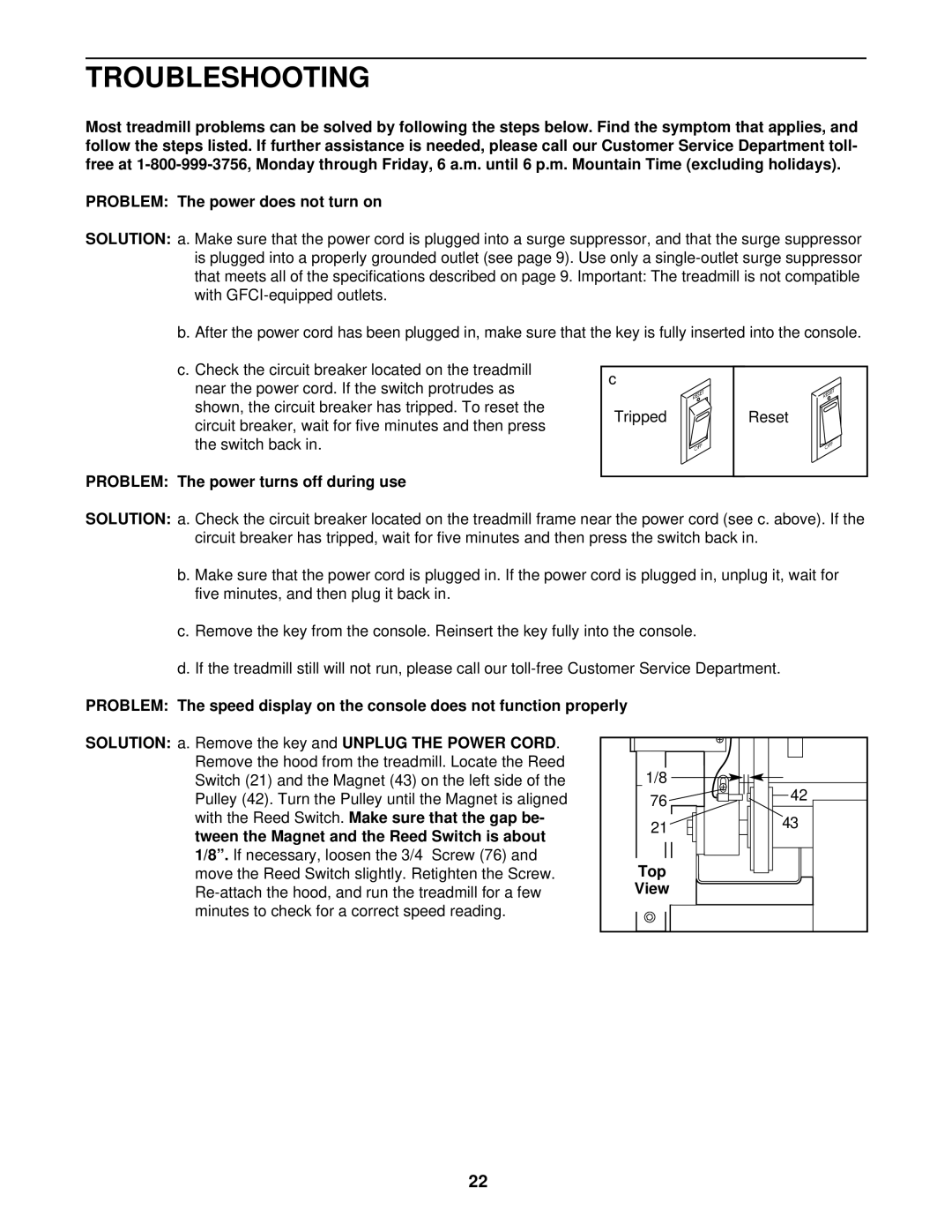 Image IMTL39520 user manual Troubleshooting, Problem The power turns off during use 